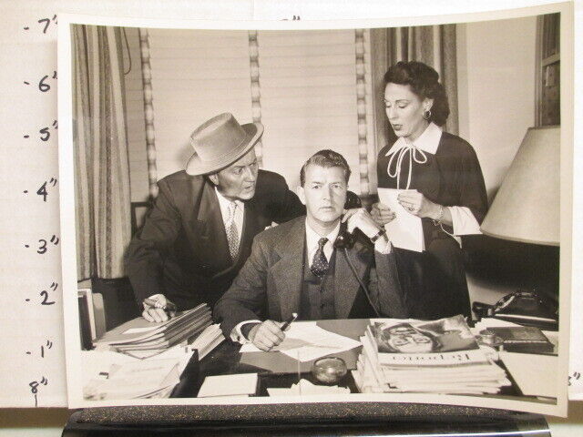 Abc Tv Show Photo 1950s Mr. District Attorney Len Doyle Jay Jostyn Vicki Vola