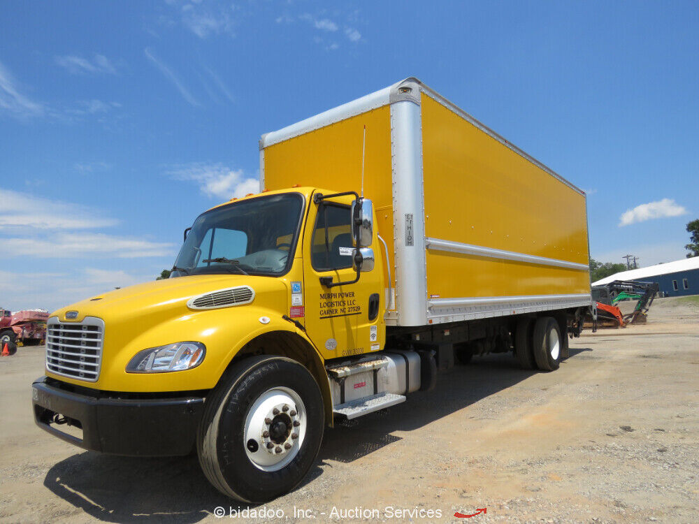 2015 Freightliner M2 106 Box Truck Delivery Van Lift Gate A/c Cummins Bidadoo