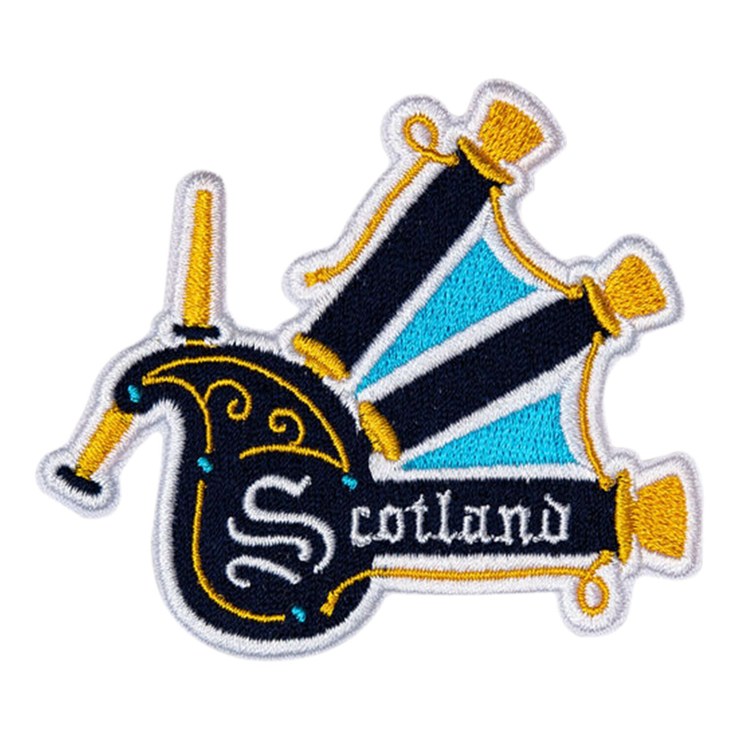Scotland Iron On Travel Patch - Bagpipes