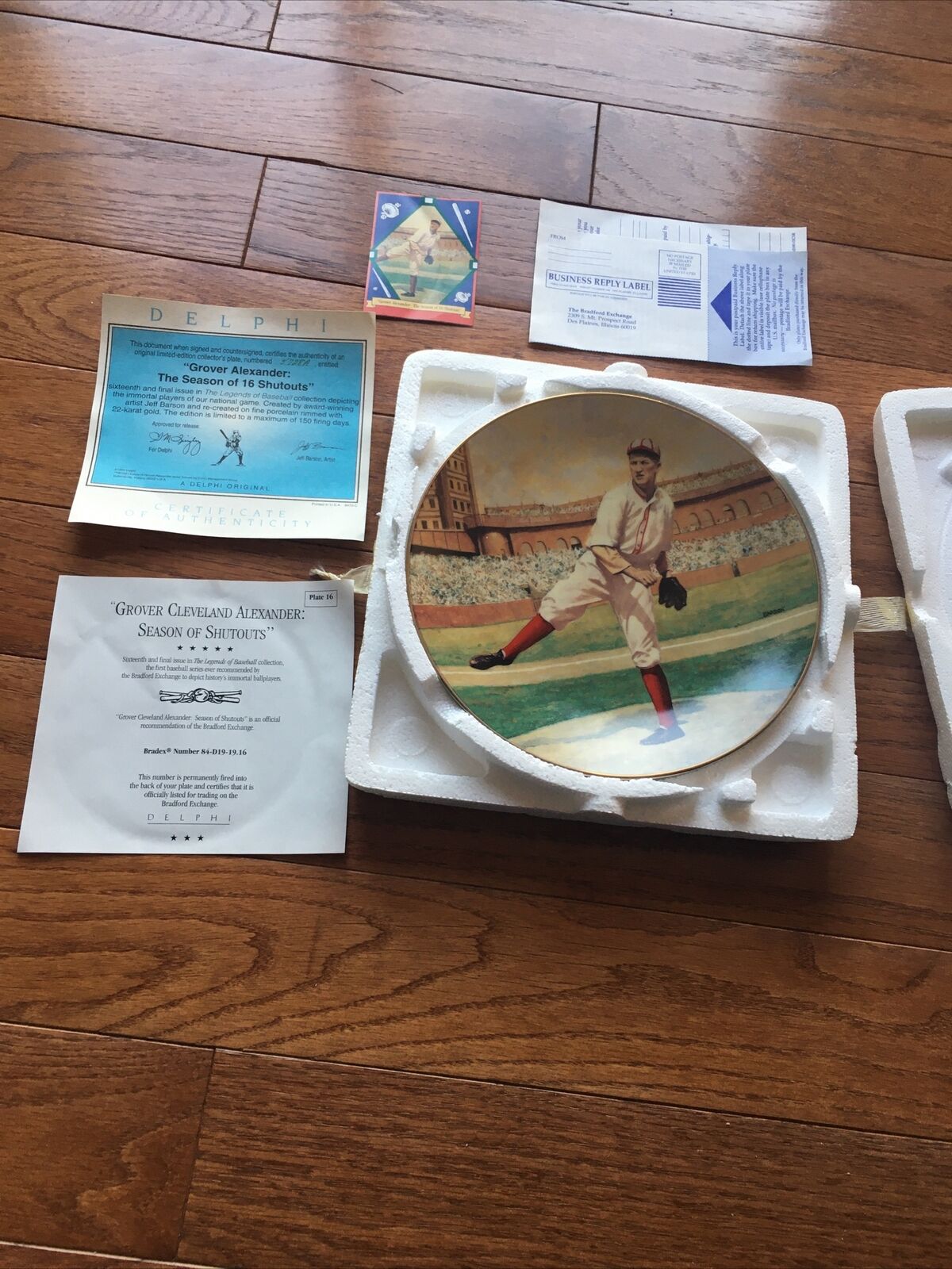 Grover Alexander - Season Of 16 Shutouts - Delphi - Baseball Mlb Limited Plate