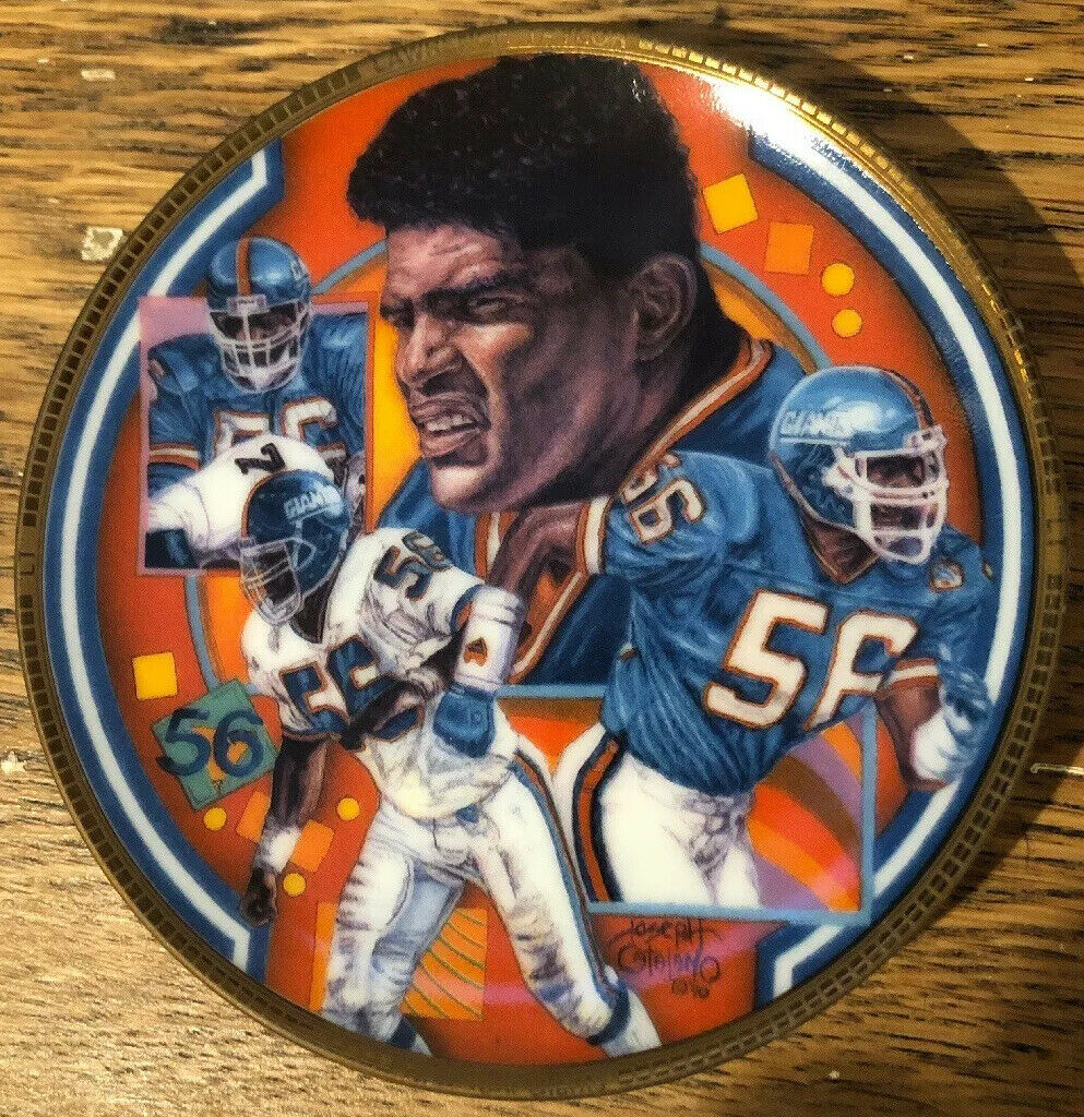Lawrence Taylor Mini 4” Collector Plate - Sports Impressions - 1990