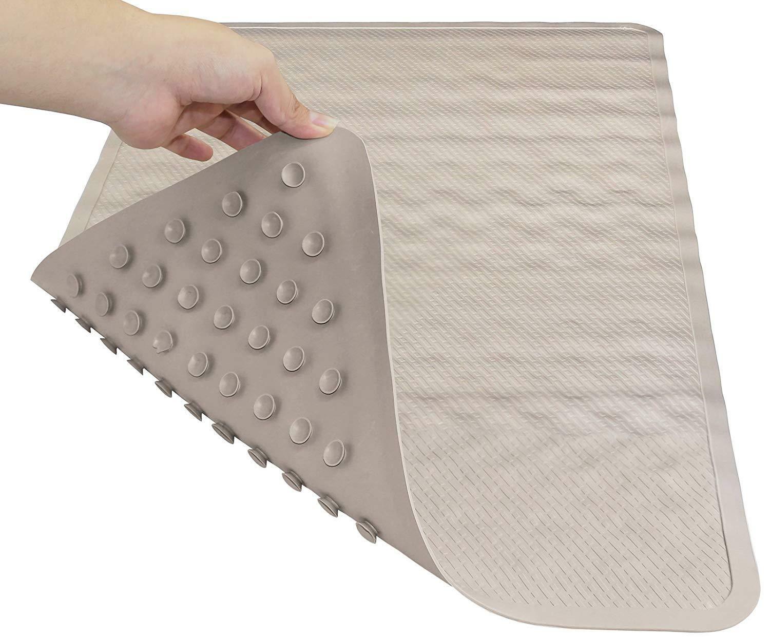 Premium Rubber Slip-resistant Bathtub Long Shower Mat (bone,color)