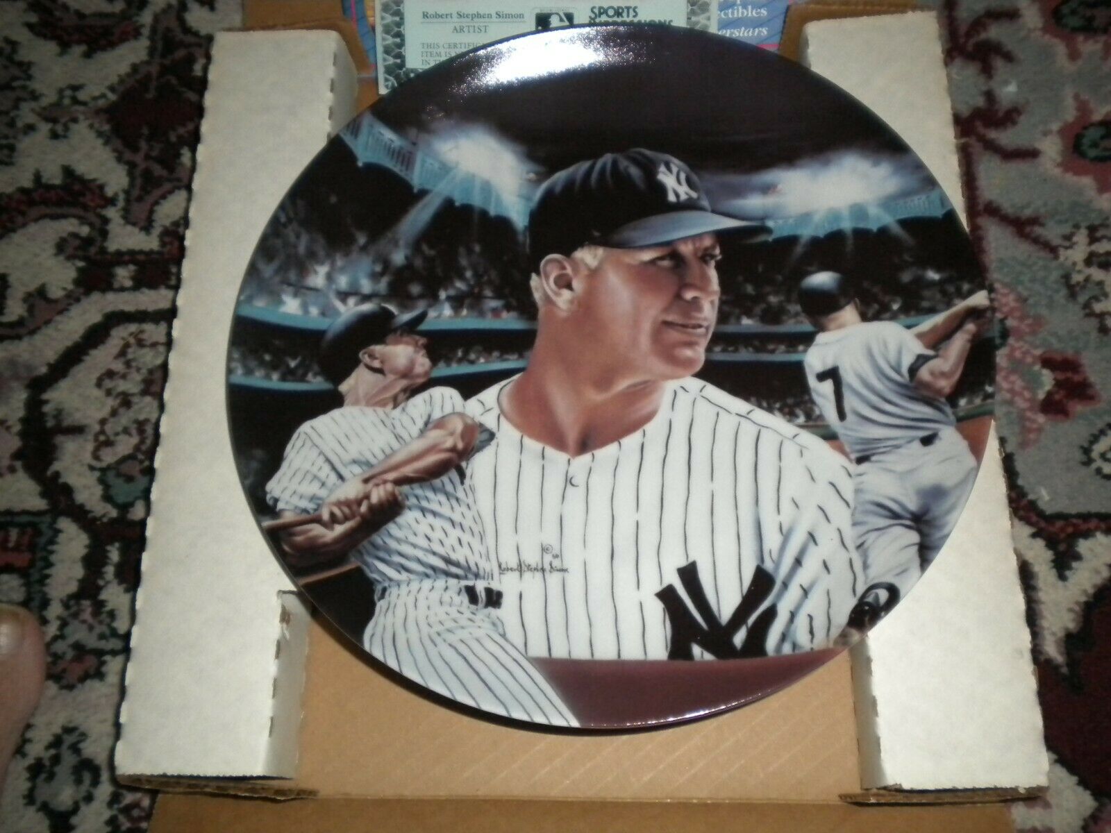 Sports Impressions Mickey Mantle "mickey At Night" Plate