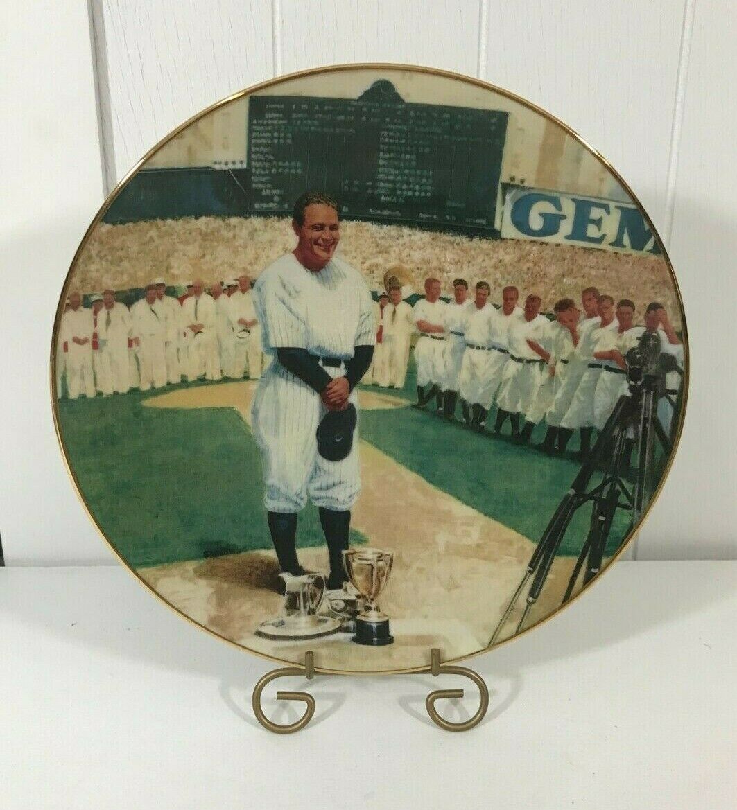 Lou Gehrig Delphi Limited Edition "the Luckiest Man" Plate 1993