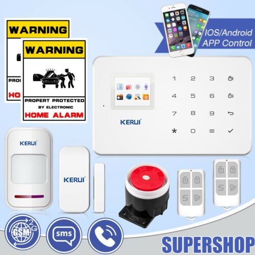 Kerui G18 Wireless Gsm Home Alarm Security Burglar Intruder System 110db Siren