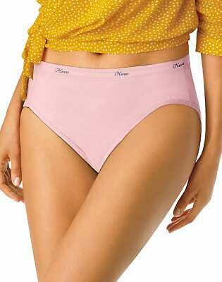 Hanes Hi-cut Panties Panty 10 Pack Womens Underwear Assorted Colors Value Cotton